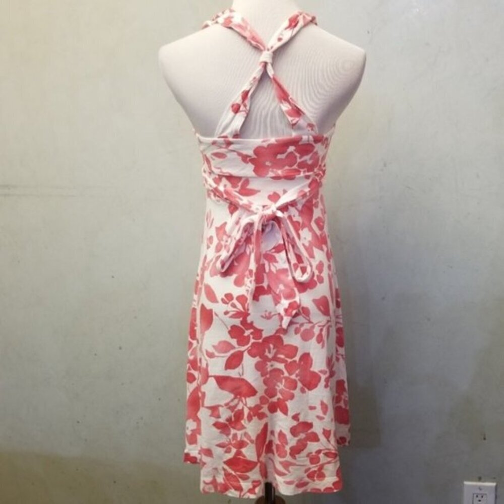 American Eagle Outfitters floral open back mini dress women size XS (121)